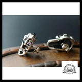 Boucles d’Oreilles Tête de Mort Argent