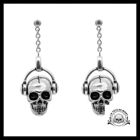 Boucles D’oreilles Tête de Mort Branchées
