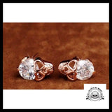 Boucles D’oreilles Tête de Mort Cœur Brillant