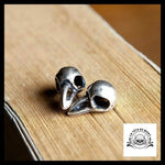 Boucles D’oreilles Tête de Mort Corbeau