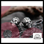 Boucles D’oreilles Tête de Mort Croix