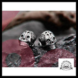 Boucles D’oreilles Tête de Mort Croix