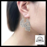 Boucles D’oreilles Tête de Mort Dentelle