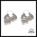 Boucles D’oreilles Tête de Mort Dentelle