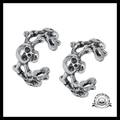 Boucles D’oreilles Tête de Mort Ear Cuff