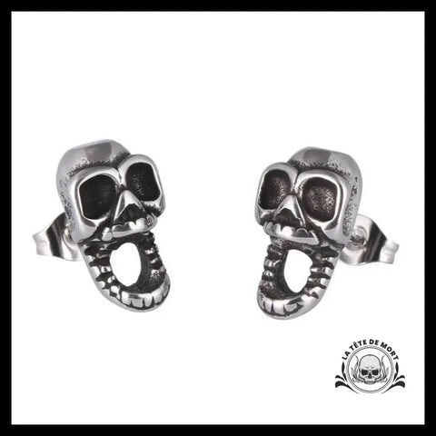 Boucles D’oreilles Tête de Mort Effrayées