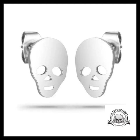 Boucles d’Oreilles Tête de Mort Fantôme