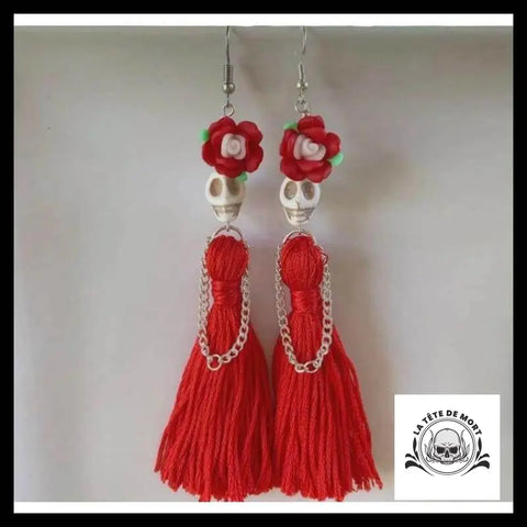 Boucles D’oreilles Tête de Mort Gitane