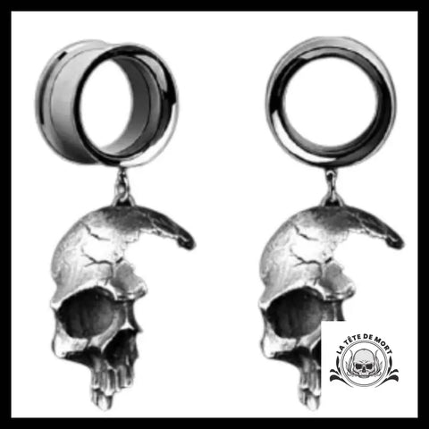 Boucles d’Oreilles Tête de Mort Gothique