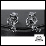 Boucles D’oreilles Tête de Mort Grenouilles