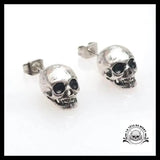 Boucles d’Oreilles Tête de Mort Homme