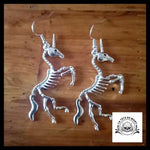 Boucles D’oreilles Tête de Mort Licorne