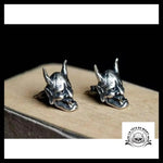 Boucles D’oreilles Tête de Mort Masque a Corne