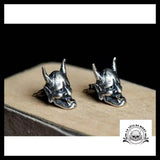 Boucles D’oreilles Tête de Mort Masque a Corne