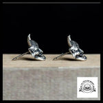 Boucles D’oreilles Tête de Mort Masque a Corne