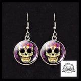Boucles d’Oreilles Tête de Mort Mexicaine