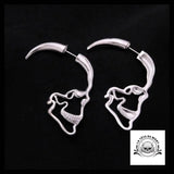 Boucles D’oreilles Tête de Mort Pendantes