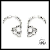 Boucles D’oreilles Tête de Mort Pendantes