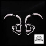Boucles D’oreilles Tête de Mort Pendantes