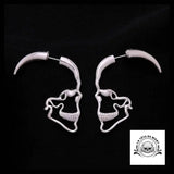 Boucles D’oreilles Tête de Mort Pendantes