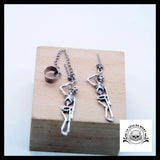 Boucles D’oreilles Tête de Mort Pendu!
