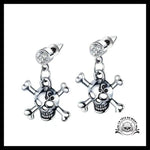 Boucles D’oreilles Tête de Mort Pirate