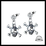 Boucles D’oreilles Tête de Mort Pirate