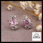 Boucles D’oreilles Tête de Mort Princesse Rose