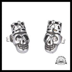 Boucles D’oreilles Tête de Mort Roi Heureux