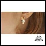 Boucles D’oreilles Tête de Mort Royales