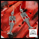 Boucles D’oreilles Tête de Mort Sirène