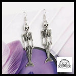 Boucles D’oreilles Tête de Mort Sirène