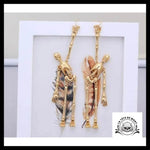 Boucles D’oreilles Tête de Mort Squelettes Dorés