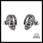 Boucles D’oreilles Tête de Mort Zébré