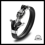 Bracelet Ancre Homme (Cuir)