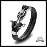 Bracelet Ancre Homme (Cuir)