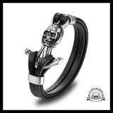 Bracelet Ancre Homme (Cuir)