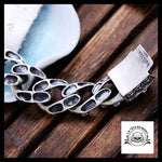 Bracelet Crâne Brisé (Acier)