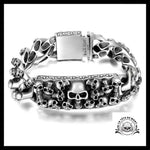 Bracelet Crâne Brisé (Acier)