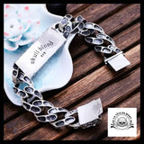 Bracelet Crâne Brisé (Acier)