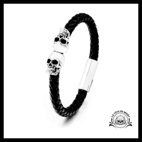 Bracelet Crâne (Cuir)