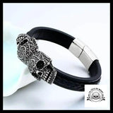 Bracelet Crâne Mexicain (Cuir)