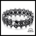 Bracelet Crâne Motard (Acier)
