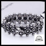 Bracelet Crâne Motard (Acier)