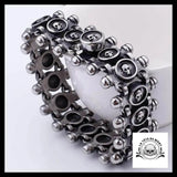 Bracelet Crâne Motard (Acier)
