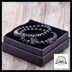 Bracelet Crâne Noir (Perles)