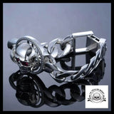 Bracelet Crâne Rock (Argent)