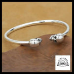 Bracelet Homme Tête de Mort Luxe (Argent)