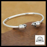 Bracelet Homme Tête de Mort Luxe (Argent)