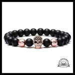 Bracelet Homme Tête de Mort (Perles)